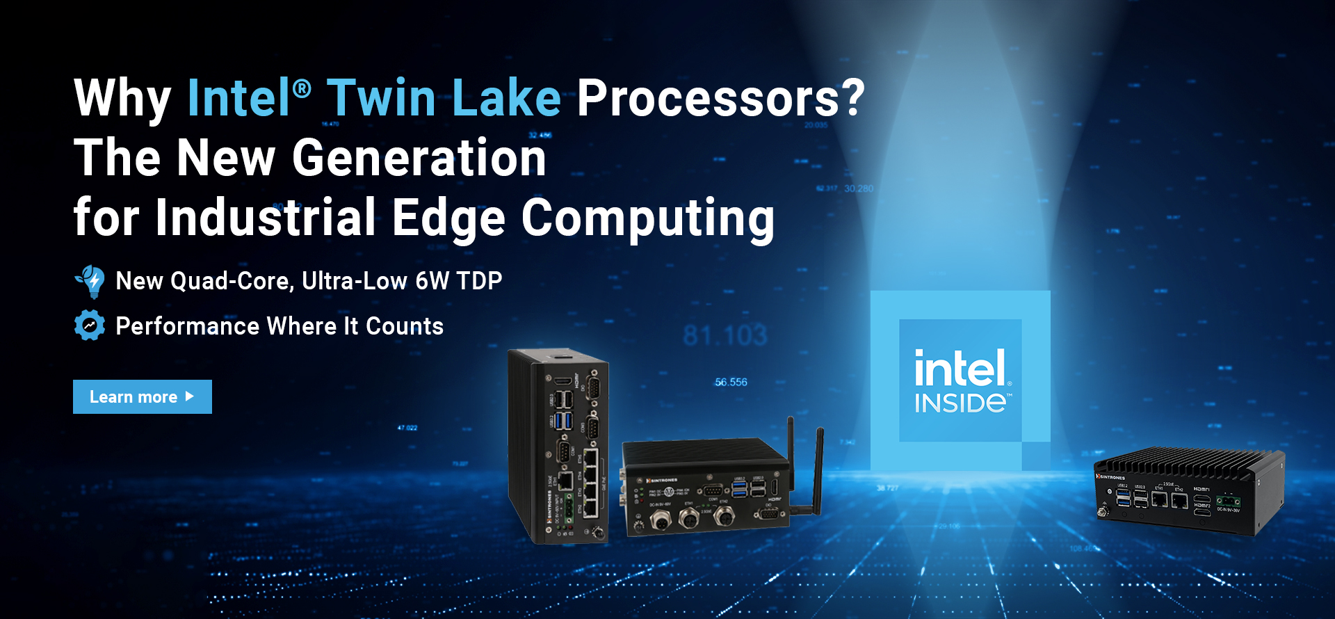 The SINTRONES embedded system — powered by the Intel® Twin Lake processor