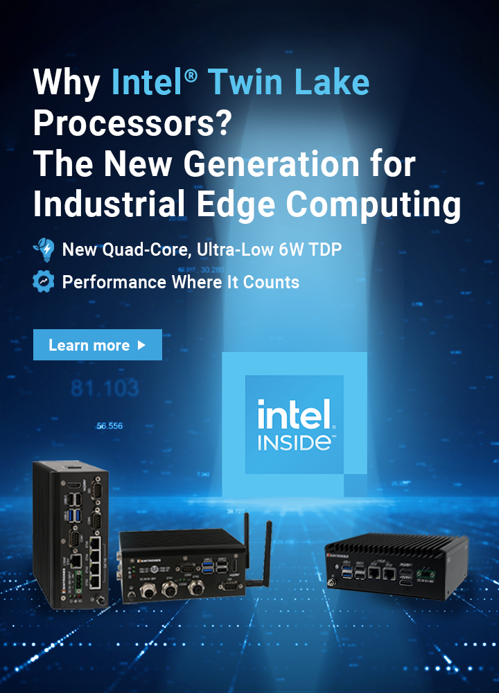 SINTRONES embedded system — powered by the Intel® Twin Lake processor